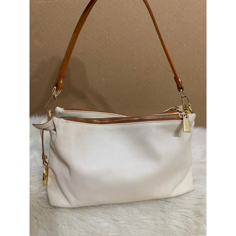 VALENTINA TRADIZIONE ITALIANA Soft Cream Leather Convertible Hobo XBody - Picture 16 of 16